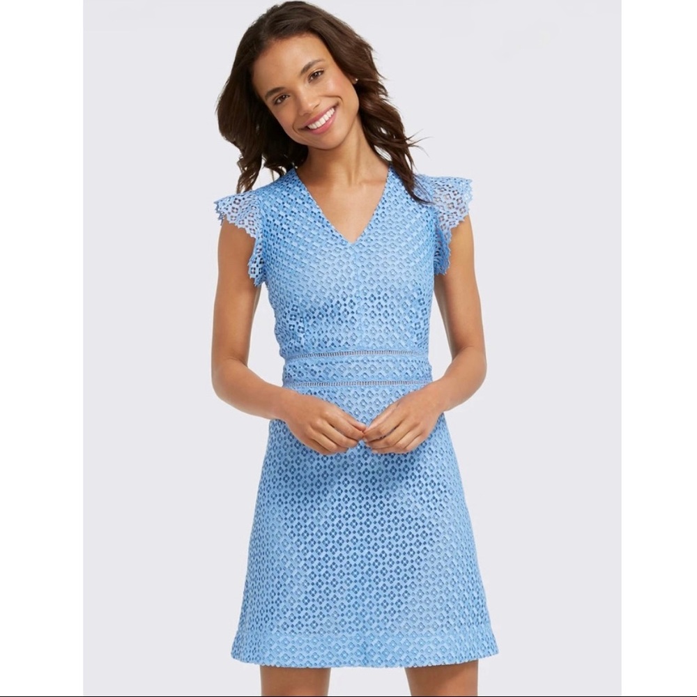 Draper James Baby blue lace dress SZ: 4